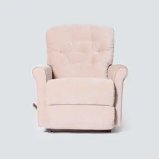 【HOLA】La-Z-Boy 單人布沙發/搖椅式休閒椅(10T785-石英粉)