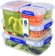 Sistema KLIP IT PLUS Food Storage Containers | 6 Piece Airtight Containers Set F