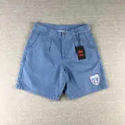 Quicksilver X Stranger Things Shorts Mens 30 Suburbia Blue Pleated 1