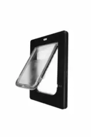 Aussie Pet Doors APD Small Rectangle Cat & Dog Door – Black - Glass & Security