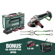 Metabo 18V WPBA 125mm Safety Angle Grinder Kit AU60173400