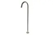 Pentro Round Brushed Nickel Stainless Steel Freestanding Bath Spout