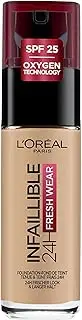 L'Oreal Paris Liquid Foundation, Lightweight And Full-Coverage, Infallible, 30 ml, 140 Golden Bei
