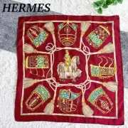 HERMES Carre 90 scarf LES MUSEROLLES Nose leather