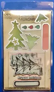 TREE BLUEPRINT Tim Holtz Alterations Sizzix Stamp Die Set 659379 christmas gifts