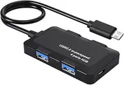 AreMe Micro USB OTG Hub Adapter with 4 USB Ports + Power Port for Fire Stick 4K, NES/SNES Classic Mini, Playstation Classic, Raspberry Pi Zero and More Host Devices with Micro USB