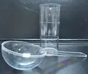 NEW ALGINATE IMPRESSION MATERIAL MEASURING SCOOP + CYLINDER TUBE KIT CLEAR