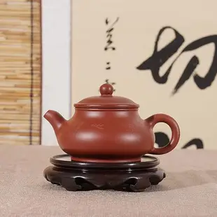 黑檀木雕整料圓形明式實木托可挖槽花瓶古董茶壺盆景香爐佛像底座