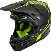 Fly Formula Carbon Tracer Helmet (2XL, Hi-Vis/Black)