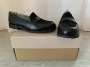 NEW Camper Bowie Lucy Women’s Black Leather Flat Shoes, Size EU37 (US 7)