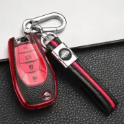 4 Buttons Soft TPU Flip Full Cover Smart Remote Keyless Key Case For Chevrolet