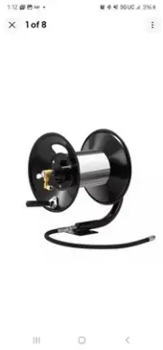 4000 PSI 3/8" x 100' Hose Reel for High Pressure Power Washer and Sewer Jetter