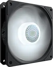 Cooler Master SickleFlow 120 White LED Case & Cooling Fan - Translucent Air Balance Blades, 62 CFM, 2.5 mmH2O, 8 to 27 dBA - White LED