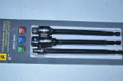 3 PIECES 6" LOCKING SOCKET ADAPTER EXTENSION SET TIT15214 BRAND NEW!