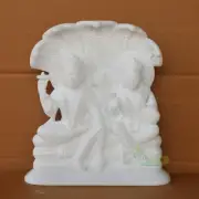 10 Inch Lord Vishnu And Maa Laxmi Statue Sitting Under Snake Hand Made Sclupture