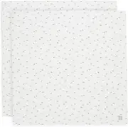 Jollein Muslin Cloth Baby - On The Go - Pack of 2-115 x 115 cm - 100% Cotton - Burp Cloths Baby - Oeko-Tex Certified