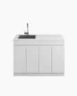 Bathroom Laundry Kitchen Storage Cabinet Organiser Cupboard Shelf Sink 1200