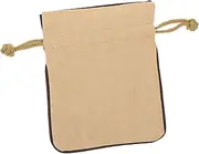 FOMIYES 1Pc Microfiber Drawstring Jewelry Pouch Versatile Necklace Storage Bag for Rings Accessories Durable Soft Texture Elegant