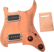 CORHAD Aluminium Pickguard Pickups 3ply Guitar Cover Electric Humbuckers Protector Easy Install Hh07