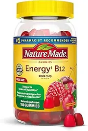 Nature Made Energy‡ B12 1000 mcg Gummies, 150 Count Value Size (Packaging May Vary)