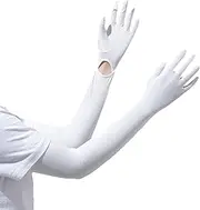 [fanelod] Driving Gloves Women, Sun Protection High Elastic Soft Driving Gloves, Quick Drying Full Finger Sun Gloves, Long Sunblock Sleeve for Running, Cycling, Walking, Driving