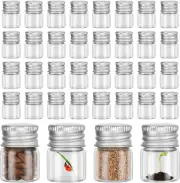 Tessco 100 Pcs 5 Ml Mini Glass Bottles with Screw Caps Tiny Jars Empty Glass )