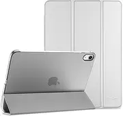 ProCase for iPad (A16) 11th Generation 11 Inch 2025/ iPad 10th Generation 10.9 Inch 2022 Case, Slim Smart Cover with Translucent Hard Shell Back, Supports Touch ID, Auto Wake/Sleep -Silver