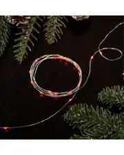 Northlight 100ct Red LED Micro Fairy Lights on 16ft Copper Wire