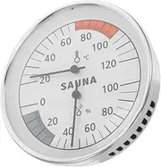 Wall Mounted Sauna Thermometer Hygrometer Mechanical Temperature Humidity for Accurate Readings Steam Sauna Rooms No Battery Required Sauna Accessory