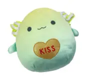 Kellytoy Squishmallow Lomo The Axolotl Kiss 15" Green Blue Fade New With Tag