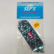 Seps Pro Dodger Neon Blue Trolling Fishing Lure 4/0
