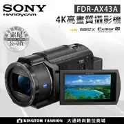 SONY FDR-AX43A 4K投影攝影機 ★ 公司貨 分期零利率 附原廠專用攝影包(LCS-U21)