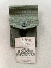 Reproduction WW2 US M-1942 1911 .45 Magazine Pouch Web OD#7 1944
