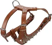 Sosoport Outdoor Dog Harness with Metal Spikes Stylish Pet Vest for Small and Large Dogs for Walking and Training High Security Design Comfortable Fit for Active Pets