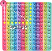 DK-SIMINA 12x12 Digital Multiplication Table Game Fidget Math Toy, Create All Kinds of Math Operations, Easy to Learn, More Fun, fidgety Learning Game Toy Multiplication Table
