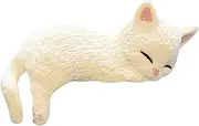 Generisch Cute Cat Figures, Miniature Cat Figures, Cute Computer Monitor, Small Tierations, Car Computer Screen Miniature Cat Statue