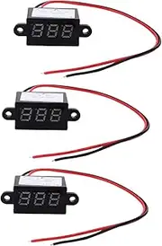3pcs Mini Digital Voltmeter Voltage Tester for Easy Installation Compact Spaces Features Reverse Polarity Protection and Durable Design