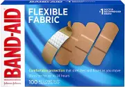 Johnson Johnson Band-Aid Brand Flexible Fabric Adhesive Bandages For Wound Car