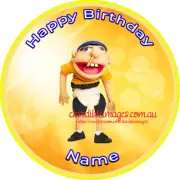 Jeffy Custom Design Edible Image Cake Icing Topper 5-8 Inches Diameter