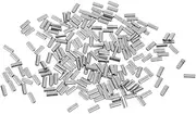 RNXRZANK 200pcs Aluminum Alloy Sleeves Fishing Line Braid Wire Trace Sleeves, Fishing Tackle Accessories Tools