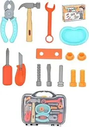 Sosoport 1Set Tool Set Educational Pretend Play Tools for Safe Construction Kit for Boys and Fun Learning Activity to Enhance Creativity and Hands Skills