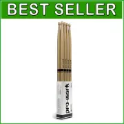 Quality Hickory Drumsticks with Oval Wood Tip - Made in the USA, 4 Pairs