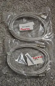TWO - SYBA SY-CAB-F6 6 ft. IEEE 1394a 6-pin to 6-pin Firewire cables