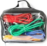16 Pack Heavy Duty Bungee Cords Assorted Sizes with Plastic Coated Metal Hooks