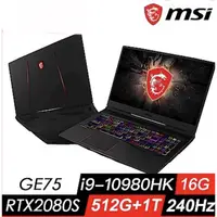 在飛比找蝦皮購物優惠-MSI GE75 Raider 10SGS-005TW(i9