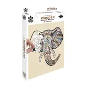 137pc Puzzle Master Series-1 Wooden Jigsaw Puzzle w/ Stand Set Kids 8y+ Elephant