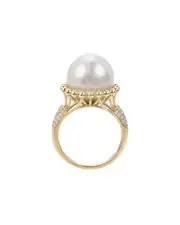 Imperial Pearls Windsor 14K 0.02 ct. tw. Diamond 12-13mm Freshwater Pearl Ring