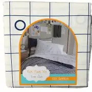 Tic Tac 3 Piece Sheet Set Twin Size Cotton Game Grid Bed Sheets TICK TACK YO
