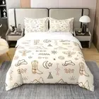 Duvet Cover Double Size 3 Pcs Cartoon Wild Bird Tribal Arrow