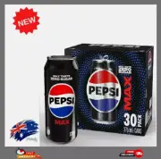 Pepsi Max Zero Sugar Cola Soft Drink 30 x 375ml